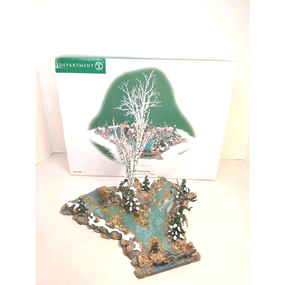 Dept 56 2001 Village Accessories Mountain Creek Y Shape 52946 Retired 2001